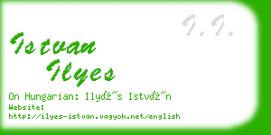 istvan ilyes business card